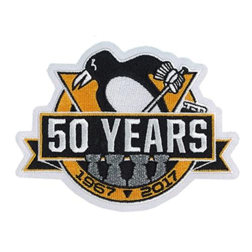 Stitched Official Pittsburgh Penguins 50th Anniversary Jersey Patch